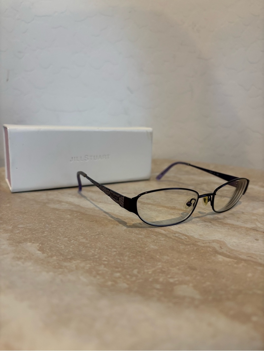 Jill Stuart JS296-2 Metal and Purple-Accented Women's Eyeglasses